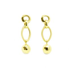 Brinco Disco em Ouro 18 Kilates - 25296